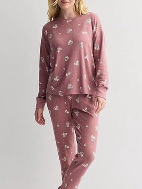 Sonoma Rose pink floral 3 piece Pajama Set XXL NWT